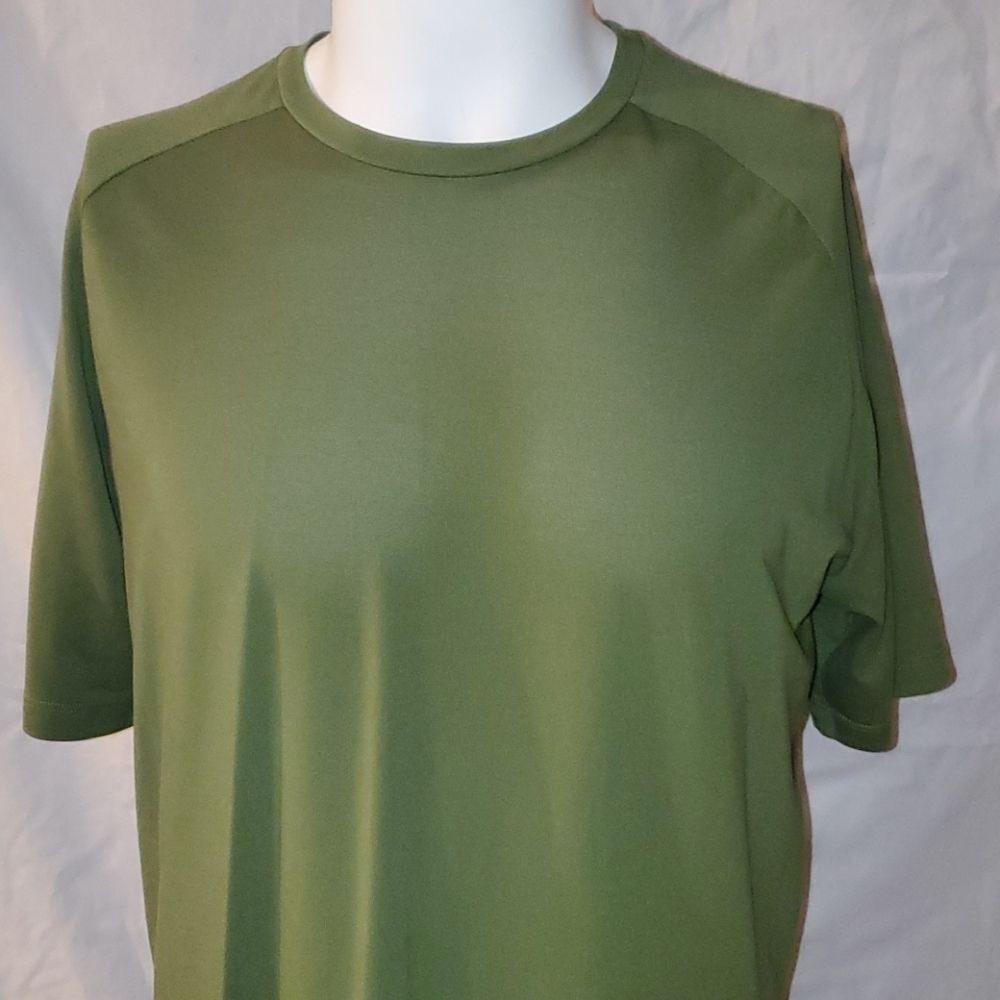 Jumper Premium Threads Olive Green Tee Shirt Size Large Eco Blend - Picture 2 of 10